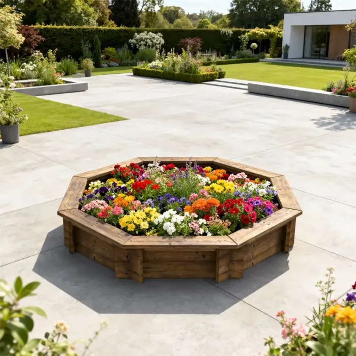 Raised Garden Bed – 6ft Octagonal – 295mm Height