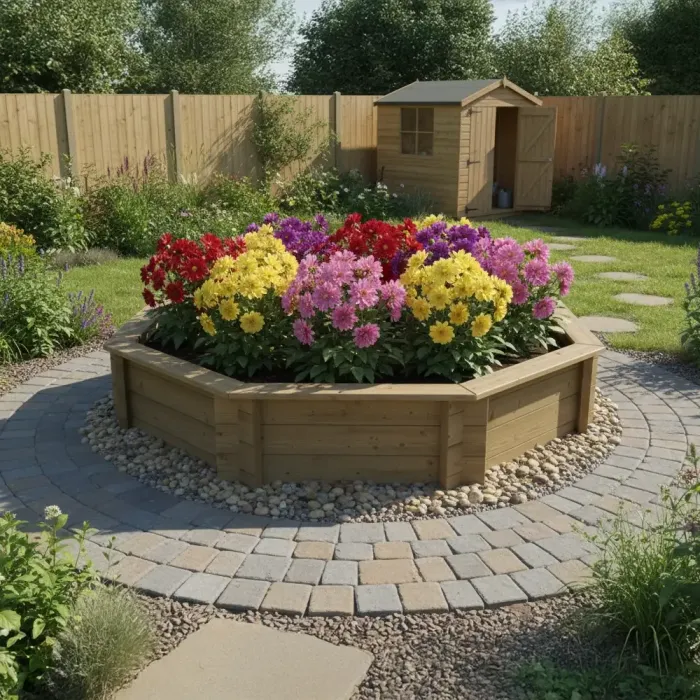 Raised Garden Bed – 8ft Octagonal – 429mm Height