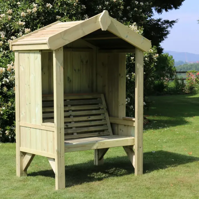 Cottage Enclosed Arbour Seats 2