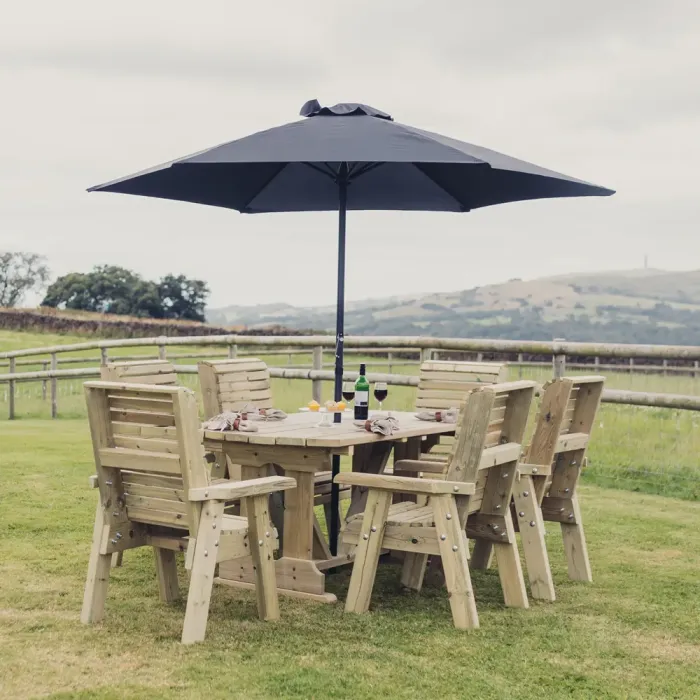 Ergo 6 Seater Table Set with 6 Chairs