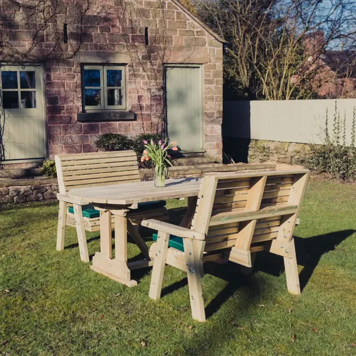 Ergo 4 Seater Table Set with 2 Benches