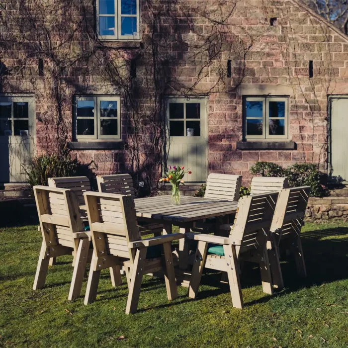 Ergo 8 Seater Table Set with 8 Chairs