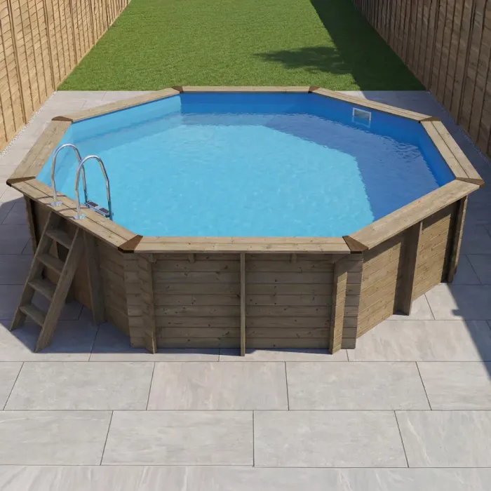 5.6m Octagonal Wooden Swimming Pool