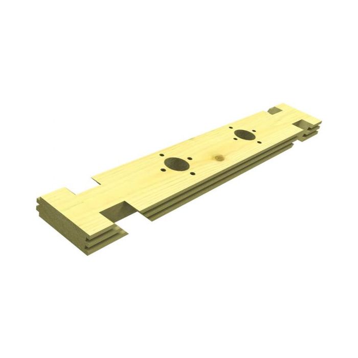 Single 1651mm Octagonal Treated Pond Filtration Plank