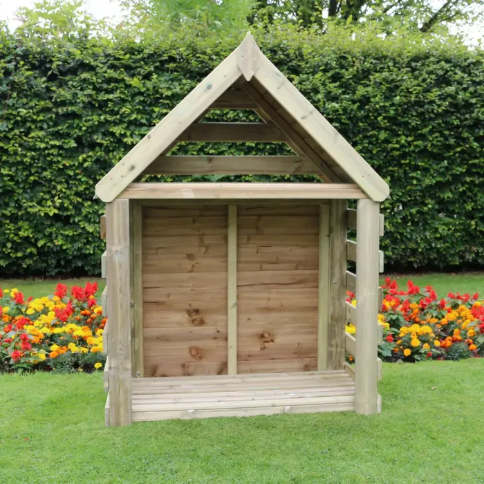 Heavy Duty Log Store with Tool Shed 4ft x 6ft