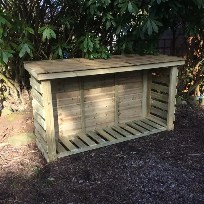 Heavy Duty Slatted Log Store 4ft x 6ft