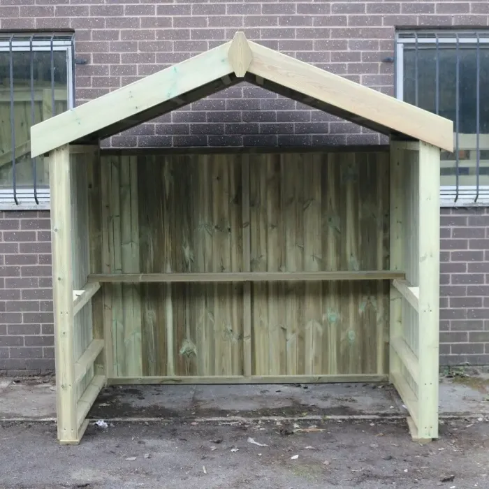 Large Smoking Shelter With Apex Roof For 6-8 People