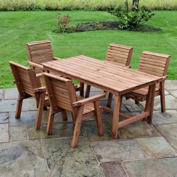 Valley 5 Seater Table Set with 5 Chairs