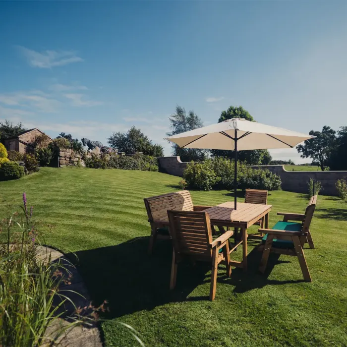 Valley 8 Seater Table Set with 2 of 3 Seater Benches and 2 Chairs