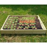 Wooden Raised Veg Beds Pack of 2 1 of 1m x 1m 1 of 2m x 1m