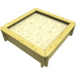 Wooden Sandpit - 1.5m x 1.5m – 429mm Height – 44mm Thick Wall
