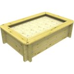 Wooden Sandpit - 1.5m x 1m – 429mm Height – 44mm Thick Wall