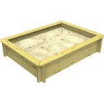 Wooden Sandpit - 1.5m x 1m – 429mm Height – 27mm Thick Wall