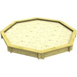 Wooden Sandpit - 10ft Octagonal – 295mm Height – 44mm Thick Wall