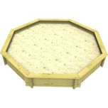 Wooden Sandpit - 10ft Octagonal – 429mm Height – 44mm Thick Wall