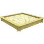 Wooden Sandpit - 1m x 1m – 295mm Height – 27mm Thick Wall