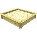 Wooden Sandpit - 1m x 1m – 429mm Height – 44mm Thick Wall