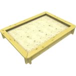 Wooden Sandpit - 2m x 1m – 295mm Height – 44mm Thick Wall