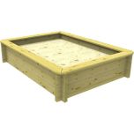 Wooden Sandpit - 2m x 1.5m – 429mm Height – 44mm Thick Wall