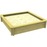 Wooden Sandpit - 2m x 2m – 429mm Height – 44mm Thick Wall