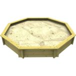 Wooden Sandpit - 4ft Octagonal – 429mm Height – 44mm Thick Wall