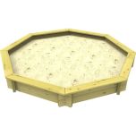 Wooden Sandpit - 8ft Octagonal – 295mm Height – 44mm Thick Wall