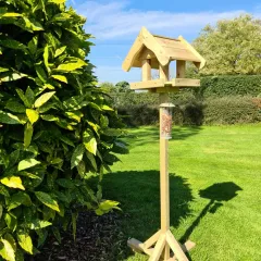 Bird Table with House