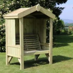 Cottage Enclosed Arbour Seats 2