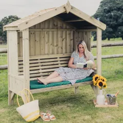 Cottage Enclosed Arbour Seats 3