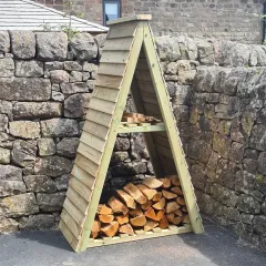 Heavy Duty Slatted Log Store 5ft x 4ft
