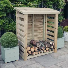 Heavy Duty Slatted Log Store 4ft x 5ft