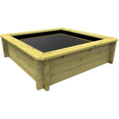Wooden Pond 1.5m x 1.5m – 429mm Height – 27mm Thick Wall