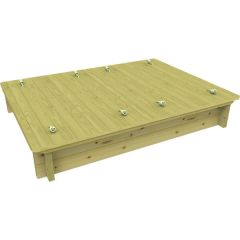 Wooden Sandpit - 2m x 1m – 295mm Height – 44mm Thick Wall