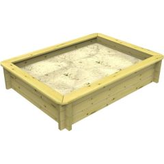 Wooden Sandpit - 2m x 1m – 429mm Height – 27mm Thick Wall