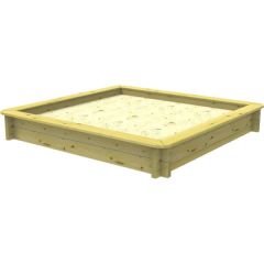 Wooden Sandpit - 2m x 2m – 295mm Height – 44mm Thick Wall