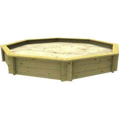 Wooden Sandpit - 4ft Octagonal – 429mm Height – 44mm Thick Wall
