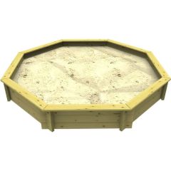 Wooden Sandpit - 4ft Octagonal – 429mm Height – 27mm Thick Wall