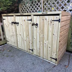 Triple Wheelie Bin Store