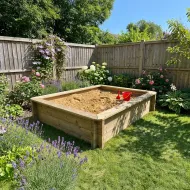 Wooden Sandpit - 2m x 1.5m – 429mm Height – 44mm Thick Wall