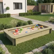 Wooden Sandpit - 2m x 1m – 295mm Height – 27mm Thick Wall