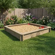 Wooden Sandpit - 2m x 2m – 295mm Height – 44mm Thick Wall