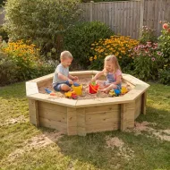 Wooden Sandpit - 4ft Octagonal – 429mm Height – 27mm Thick Wall