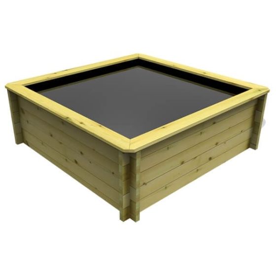 Wooden Pond 831mm Height 1.5m x 1m 44mm Thick Wall