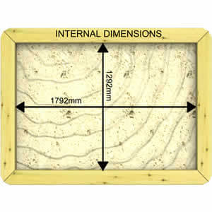 Image of Internal Dimensions of a 27mm 2m x 1.5m Sandpit